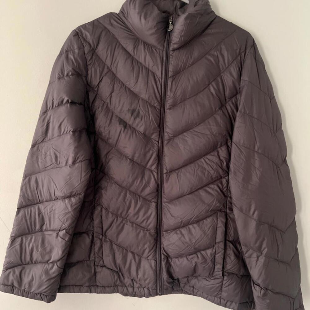 Calvin Klein Gray Down-Packable Puffer Jacket Wom… - image 1